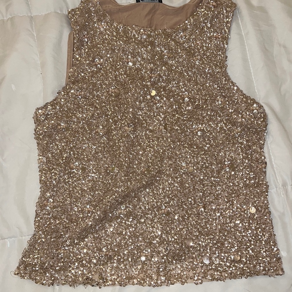 Express Beaded Pink Tank
